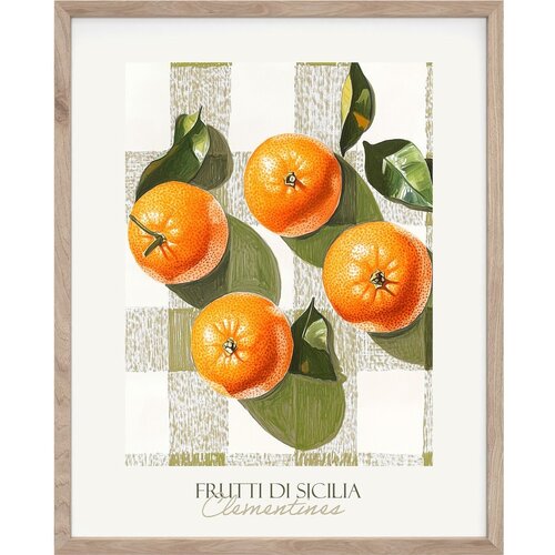 Styler Tiskana slika s okvirom 40x50 cm Mandarines – Cene