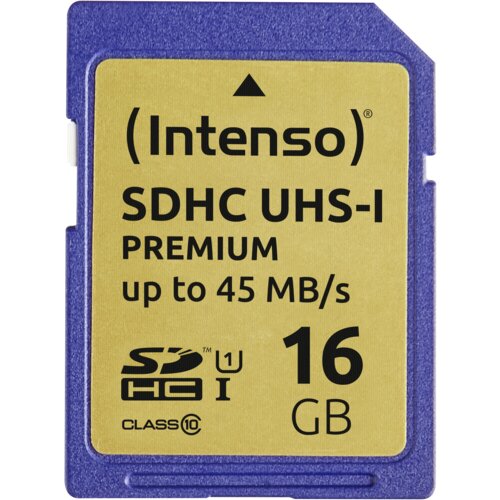 Intenso SDHC Card 16GB Class 10 UHS-I Premium Slike