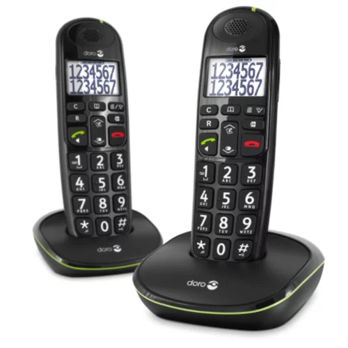 Doro Fiksni telefon Phone Easy 110 2 Black Wireless, (20576007)