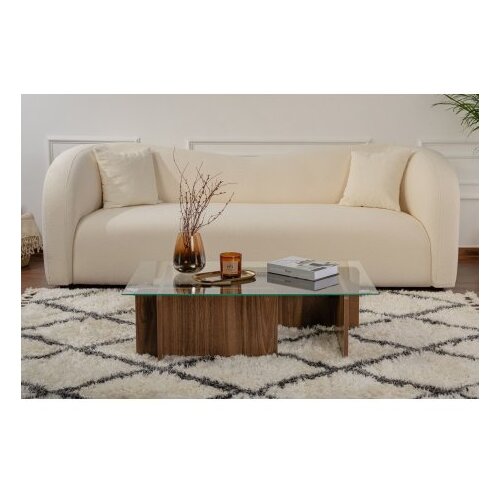 Hanah home stočić za dnevnu sobu flavio - walnut walnut coffee table Slike