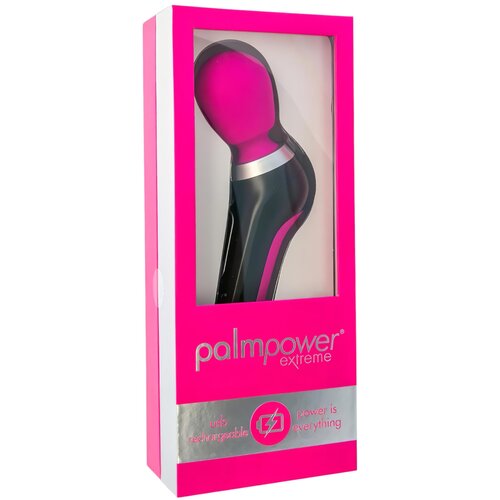 Palm Power Extreme Wand - bežični vibrator za masažu (ružičasto-crni) Slike