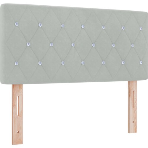 vidaXL LED Okičnica s Kristalnim Gumbom Zgostljena Svetlo Siva 90 cm Velur, Okičnica s Kristalnim Gumbom Zgostljena Svetlo Siva 90 cm Velur Cene