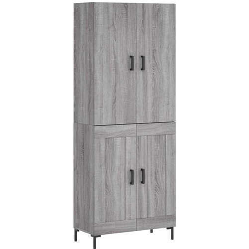  Visoka komoda siva sonome 69,5x34x180 cm od konstruiranog drva Slike
