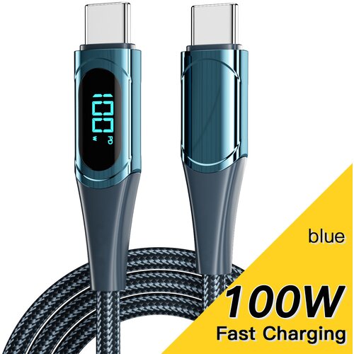 INF Kompatibilna podatkovna kabel za Huawei prenosnike, 100W, 1m, modra Blue, (5000276853) Cene