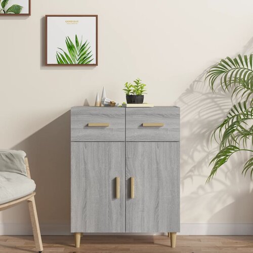 The Living Store Komoda siva sonoma 69,5x34x89 cm konstruiran les - Komoda, (21663623) Slike