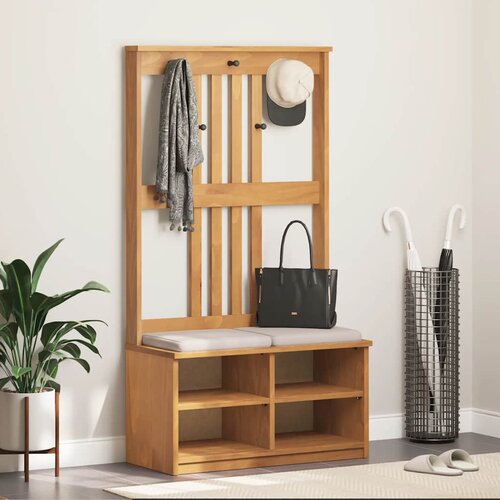  Drvo za dvoranu SANDNES 87x40x159,5 cm puno drvo bor Slike