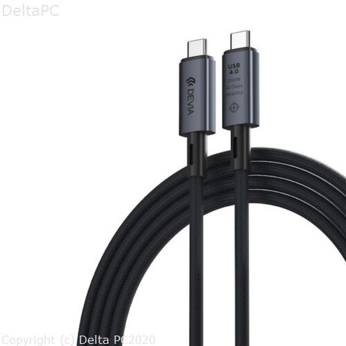DEVIA cable Extreme EC641 PD USB-C - USB-C 4.0 1,0 m 240W black 8K 60Hz Cijene