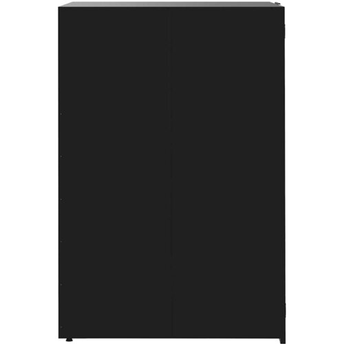  Spremi&amp;scaron;te za 3 kante za otpad crno 207 x 79 x 117 cm čelično Slike