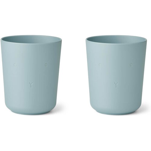 Liewood 2 dijelni set čaša od bio plastike stine rabbit sea blue Cijene