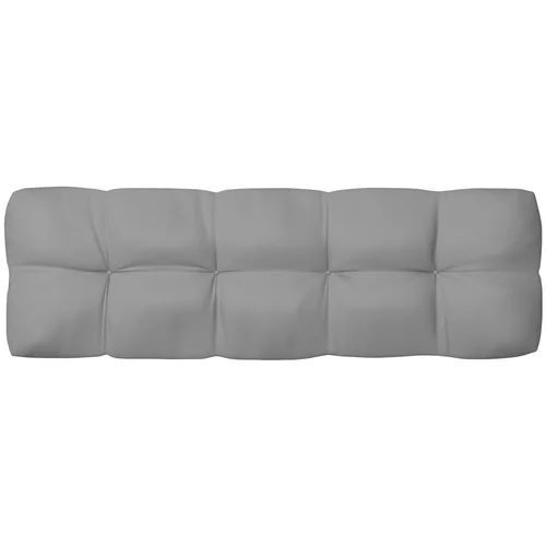 vidaXL Blazina za kavč iz palet siva 120x40x10 cm