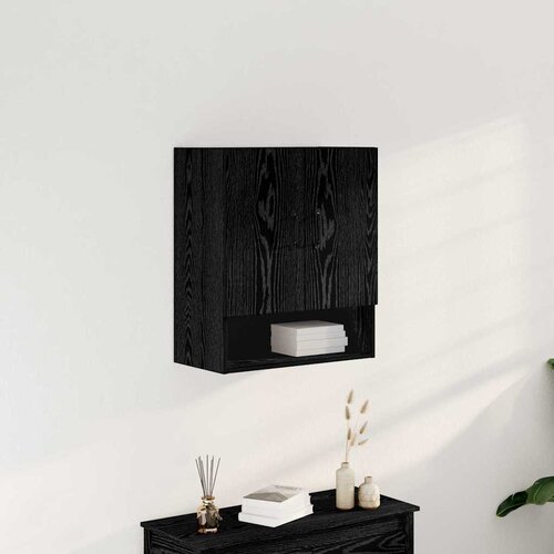  Ormar za Zid Zidne Crni hrast 60 x 30 x 70 cm Konstruirano drvo Cijene