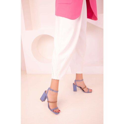 Soho blue jeans women's classic heeled shoes 17801 Slike