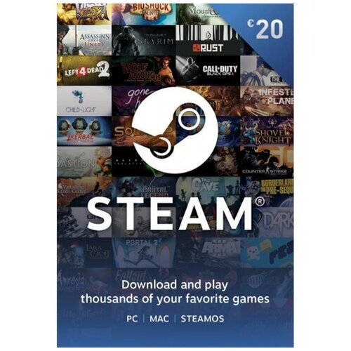  Steam Wallet Gift Card €20 Digital Code Cene