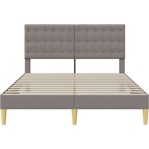  Okvir za krevet Sivosmeđa 120 x 190 cm Tkanina - Sivosmeđa 120 x 190 cm Slike