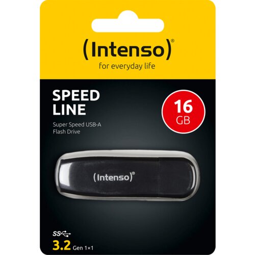 Intenso USB Flash memorija 16GB, Hi-Speed ​​USB 3.2, crna Slike