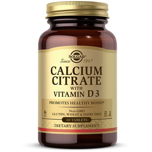 Solgar kalcijum citrat plus vitamin d , 60 tableta Cene