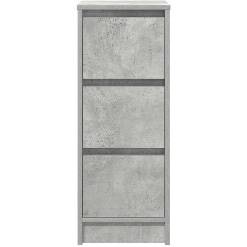  Komoda siva boja betona 29,5x34x76 cm od konstruiranog drva Slike