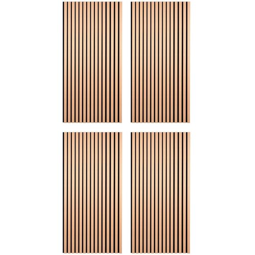 Mömax stenski panel akustik, 4-delni set, barva hrasta, črna Cene