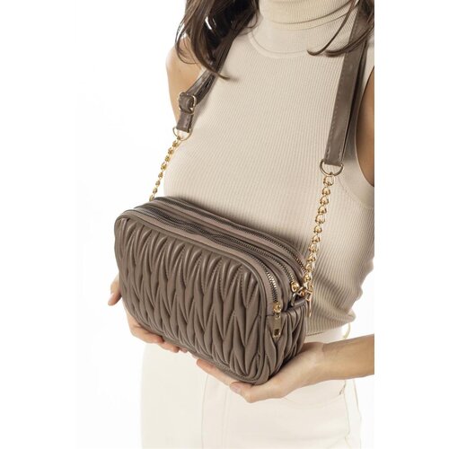 Madamra Mink Women&amp;#039;s Multi-Compartment Quilted Crossbody Bag Slike