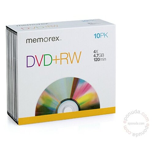 Memorex DVD+RW 4.7GB 4X 864614 disk Slike