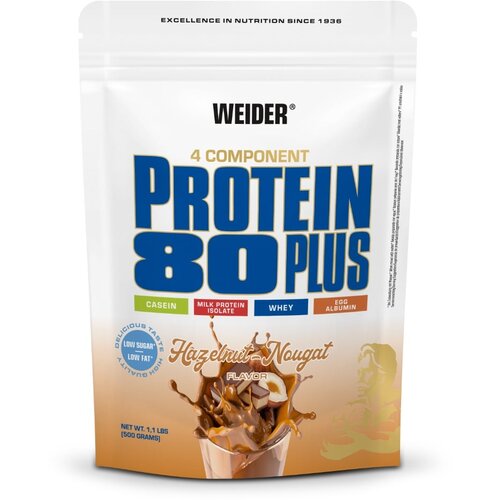 Weider Protein 80 Plus 500 g le&amp;scaron;nik nugat Slike