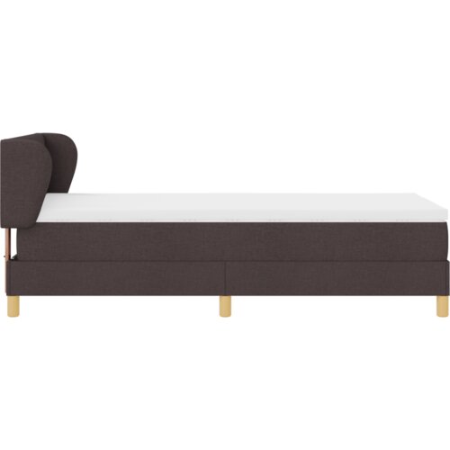 VidaXL Boxspring - Krevet s oprugama i madracem krem 90x200 cm Tamno smeđa Slike