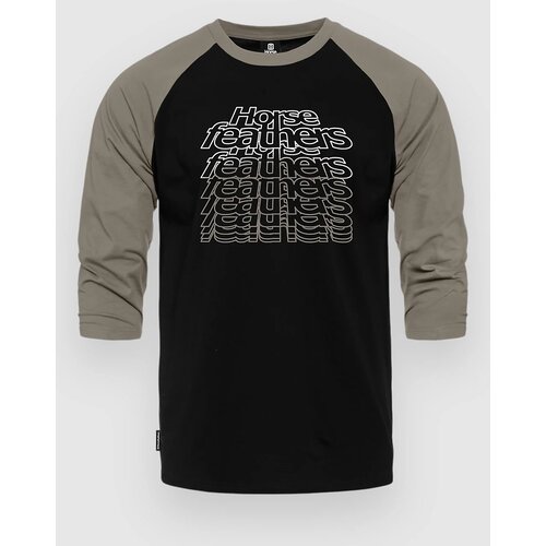 Horsefeathers Majica Rollin Raglan T-Shirt Black/ Taupe M Cene