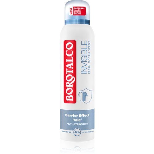 Borotalco Invisible Fresh Ocean deodorant v pr&amp;scaron;ilu z 48-urnim učinkom 150 ml Slike