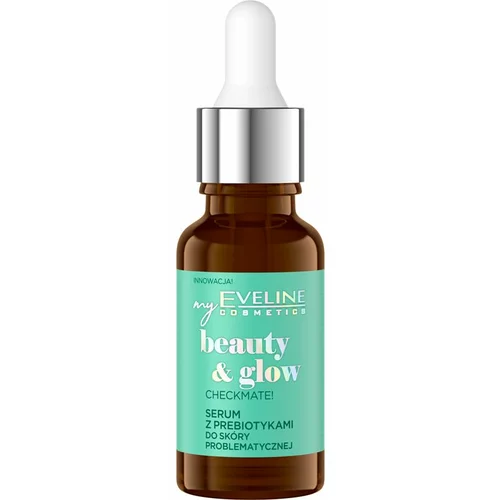 Eveline Cosmetics Beauty & Glow Checkmate! matirajoči serum za zmanjšanje razširjenih por s prebiotiki 18 ml