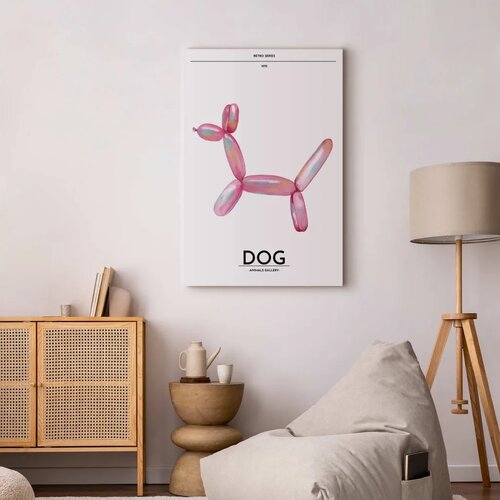  Slika - Holo-Dog - Colorful Dog in Retro Style 40x60 Standard Cene
