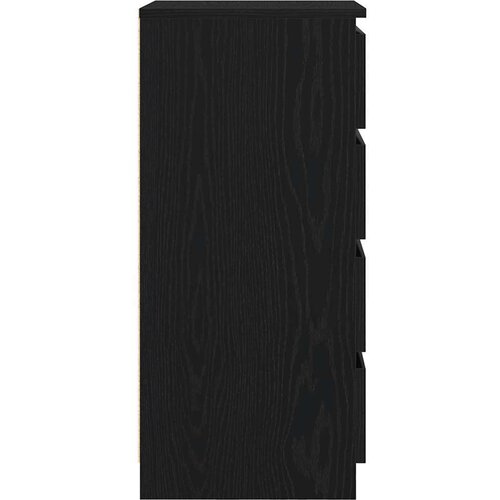 VidaXL Komoda crni hrast 37,5x35x76 cm konstruirano drvo Slike