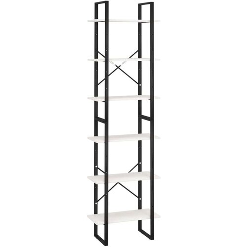 VidaXL Regal bel 60x30x120 cm trdna borovina Slike