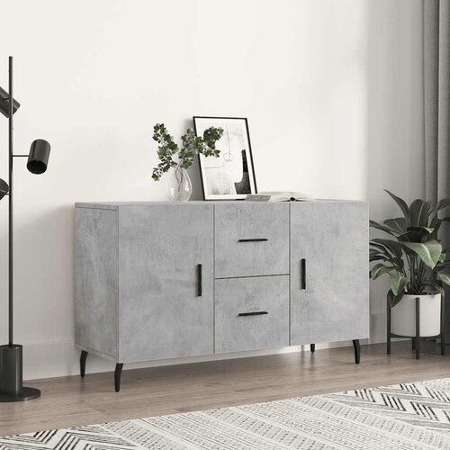  Komoda siva boja betona 100x36x60 cm od konstruiranog drva Cijene