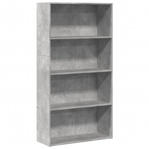 Maison Chic Knjižna omara - Knjižni regal betonsko siva 80x30x152 cm inženirski les, (21726087) Cene