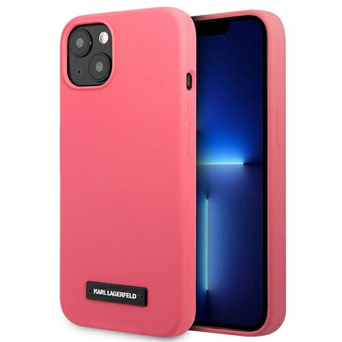 Karl Lagerfeld KLHCP13SSLMP1PI IPHONE 13 MINI 5,4 HARDCASE FUKSJA/FUCHSIA SILICONE PLAQUE, (21897439) Cene
