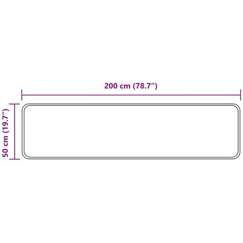  za tepih MARSA Sivi 200 x 50 cm Poliester i PVC - Sivi 50 x 200 cm Slike