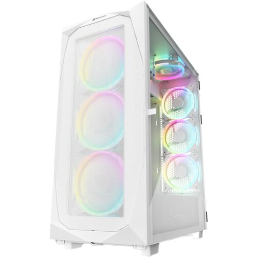 Sharkoon Kući&scaron;te gaming, REV300 White, RGB, E-ATX, ventilator 3x140mm, 4&times;120 mm Cijene