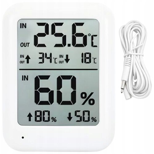 Digitalni LCD termometar higrometar magnet alarm vanjski senzor Cijene