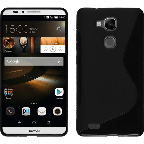  Gumijasti / gel etui S-Line za Huawei Ascend Mate7 - črni Cene