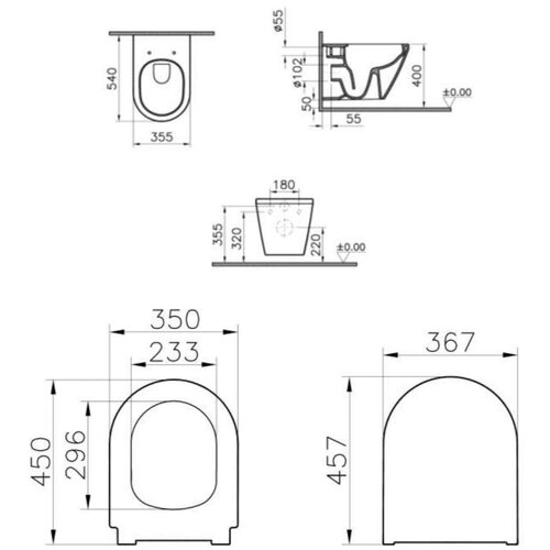 Vitra 7062-003-6288 Integra viseča brezrobna WC školjka z WC desko s počasnim zapiranjem Cene