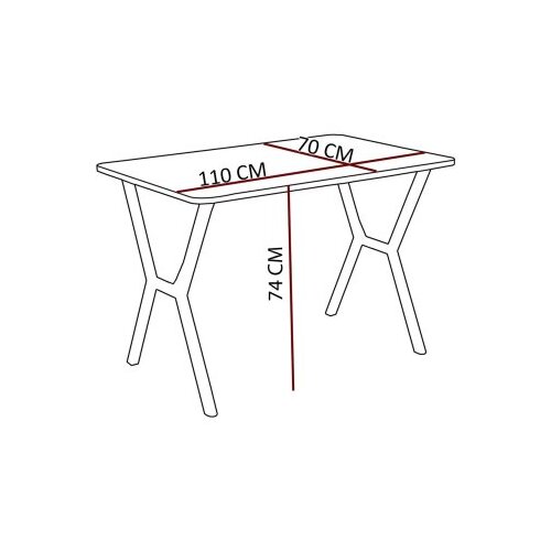 Hanah home Trpezarijski sto Elma 110 Black Slike