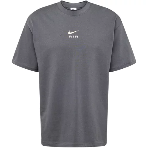 Nike Sportswear Majica 'AIR' bež / tamo siva / bijela