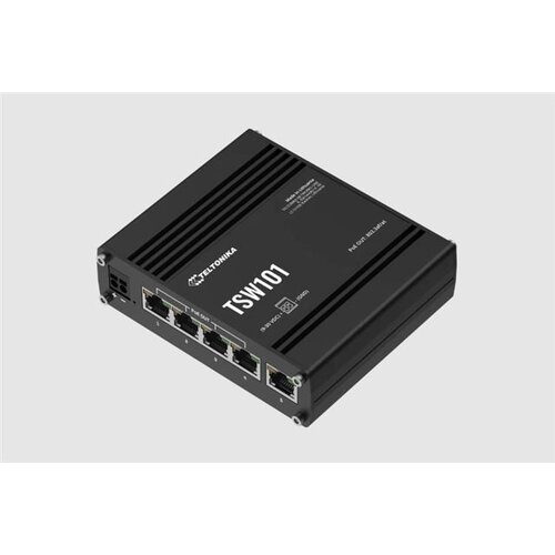 Teltonika stikalo Giga 5-port 4x PoE 60W DIN Mini kovinsko ohi&scaron;je TSW101 Cene