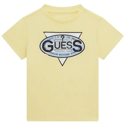 Guess Majice s kratkimi rokavi T SHIRT Rumena