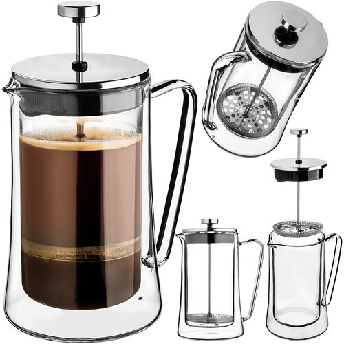 KADAX aparat za zeli&amp;scaron;čni čaj in kavo, 1L batni aparat za kavo, steklen vrč 1000ml, (5000351588) Slike