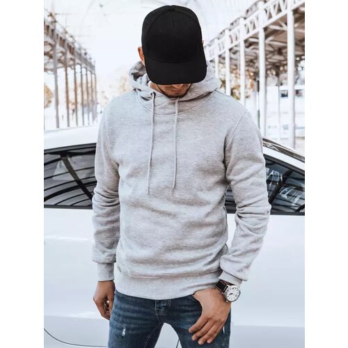 DStreet Bluza męska z kapturem jasnoszara Slike