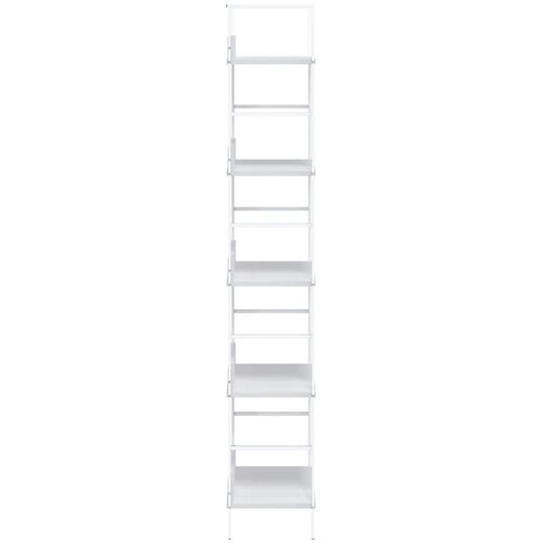 Police za knjige s 5 razina crne 60 x 27,6 x 158,5 cm drvene Slike