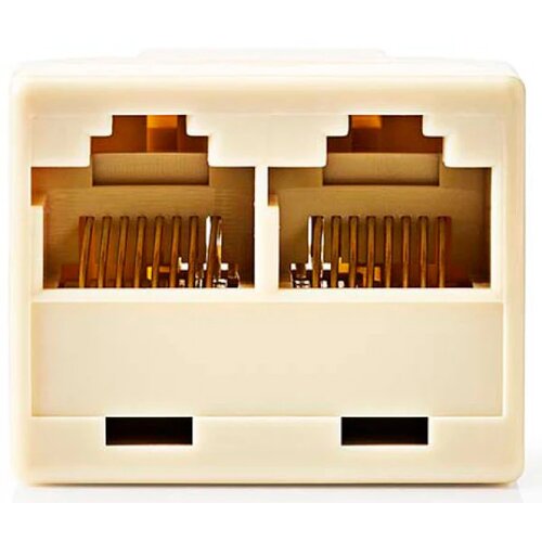 Nedis CTGB90991IY, Tele. mrežni razdvojnik (spliter), ulaz RJ45 ženski, izlaz 2x RJ45 ženski, pozlacen, PV Cene