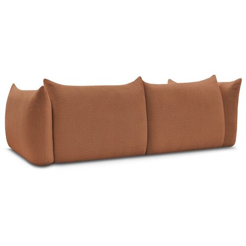 Bobochic Paris Narančasta sofa od boucl&amp;eacute; tkanine 286 cm Azra &amp;ndash; Slike