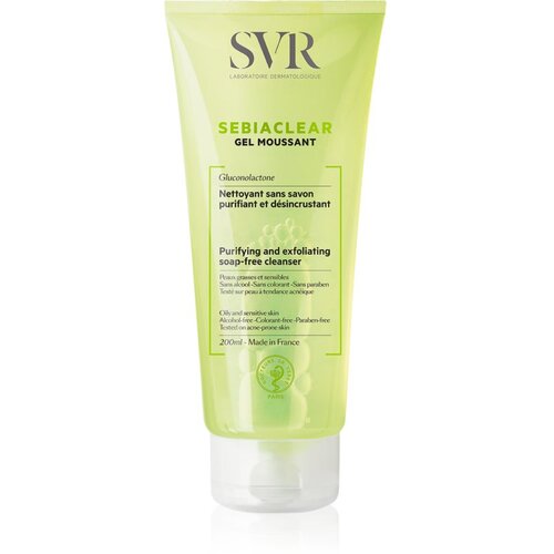 SVR Sebiaclear Gel Moussant čistilni penasti gel za mastno in problematično kožo 200 ml Cene